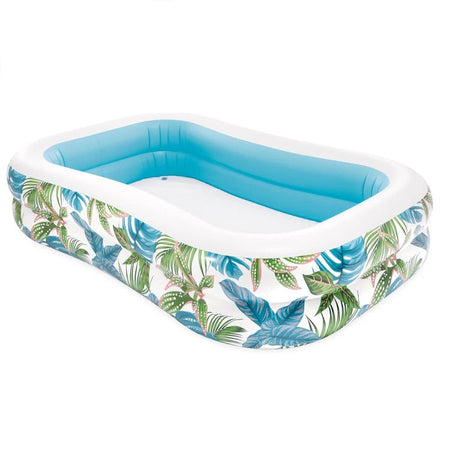 INTEX Tropical Swim Center Family Inflatable Pool ( 90 x 60 x 19 ) Inches - 57177