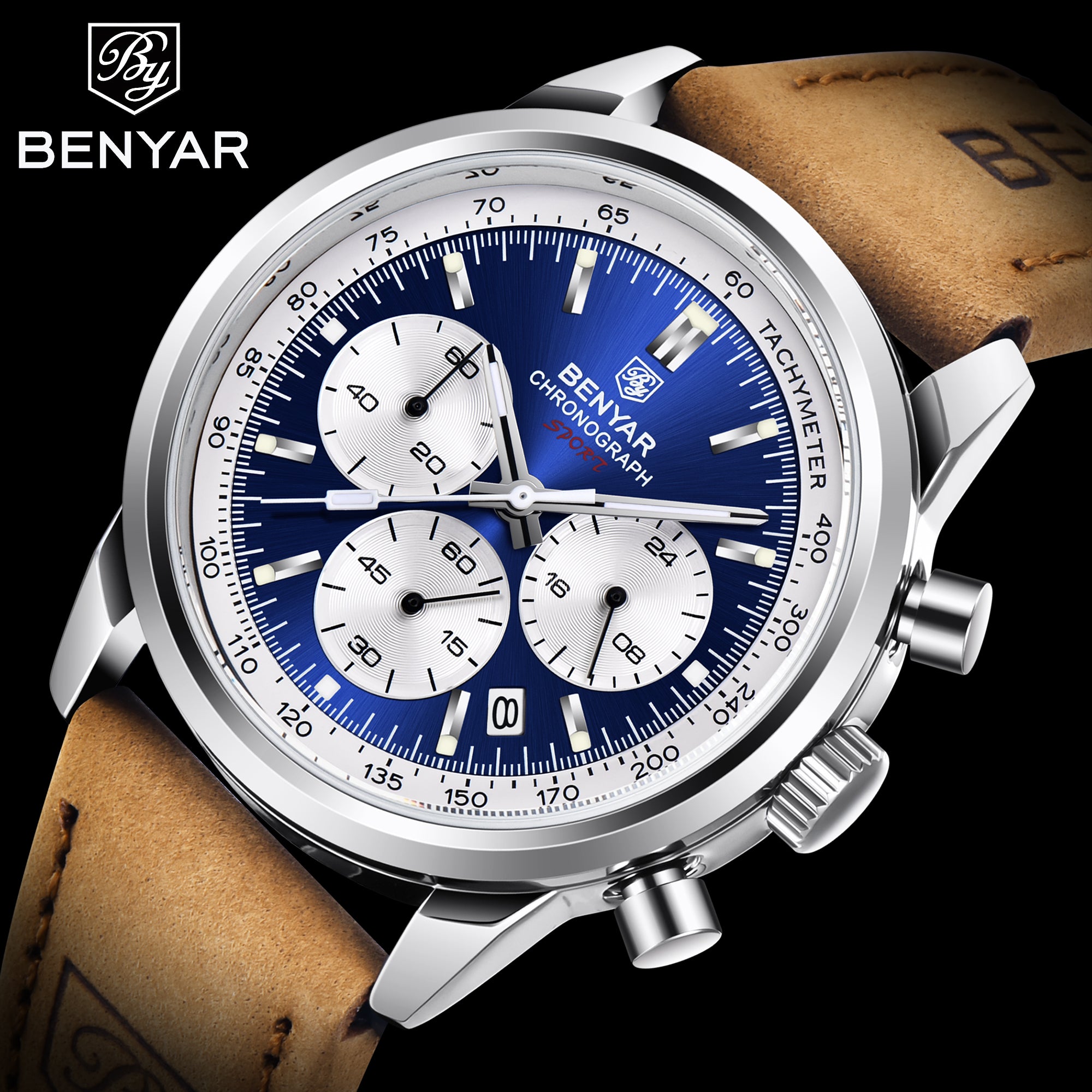 Benyar BY-5188 Chronograph Speed Timer Watch main image