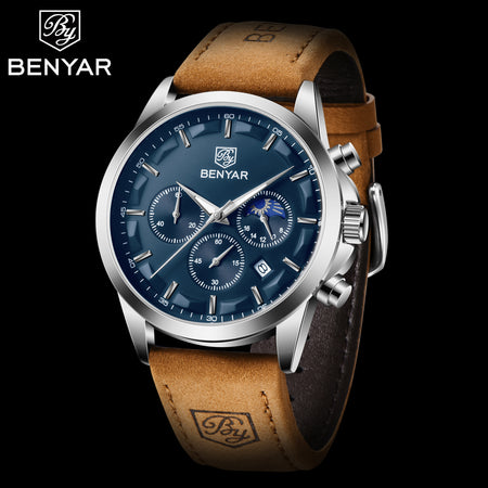 Benyar BY-5160 Moonphase Chronograph Watch image 5