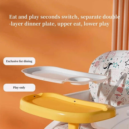 Infantes Baby Detachable Combined Growth Dining Chair - Blue