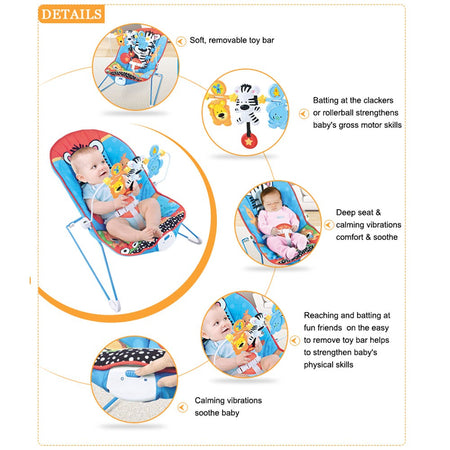 Fisher Price Music And Soothe Bouncer Blue