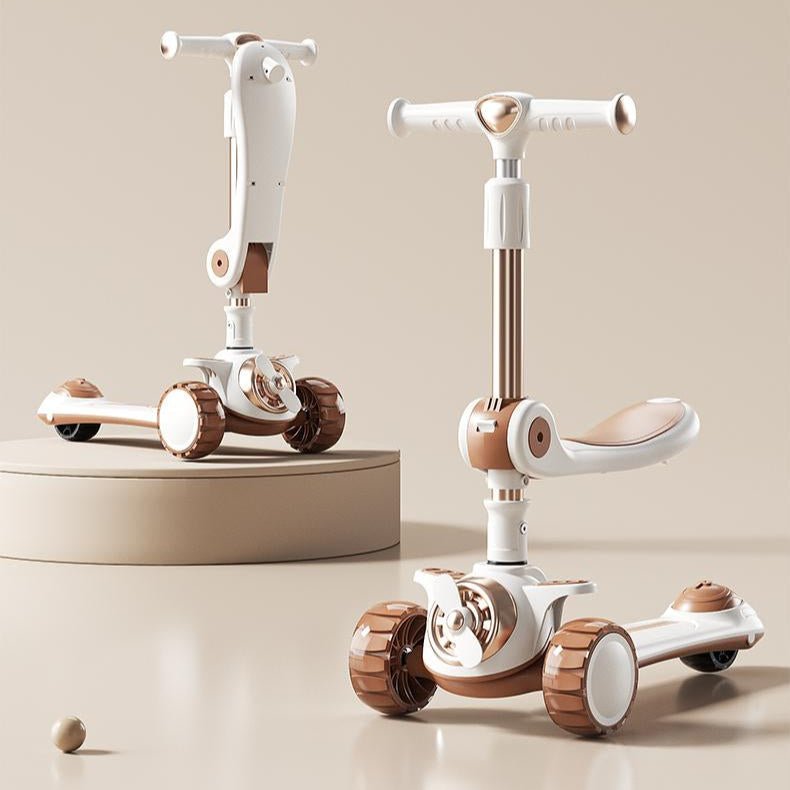 Infantes Airplane Design Kids Scooty with Smooth Ride Wheels