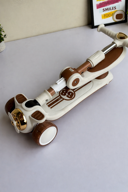 Infantes Airplane Design Kids Scooty with Smooth Ride Wheels