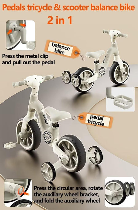 Infantes Kids Tricycle Grey - 980