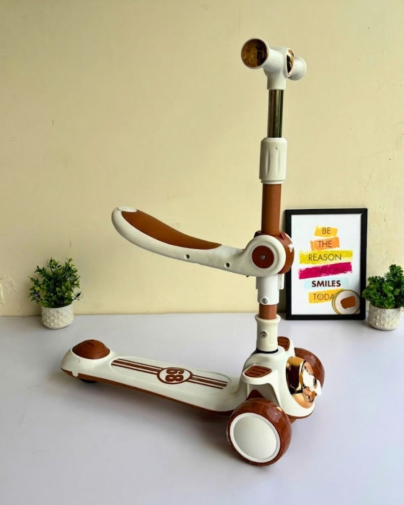 Infantes Airplane Design Kids Scooty with Smooth Ride Wheels