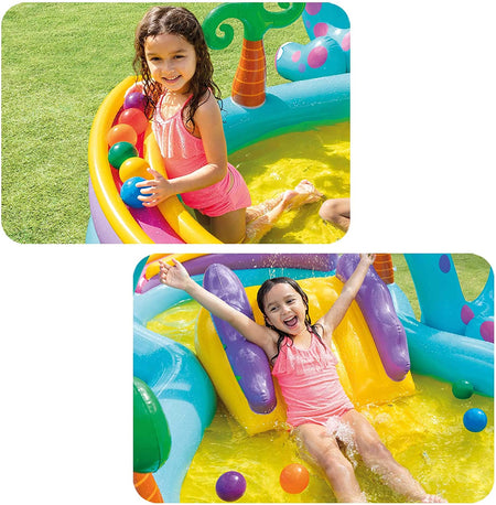 Intex Dino Land Play Center Pool ( 9ft 11in L X 7ft 6in W X 3ft 8in H ) - 57135