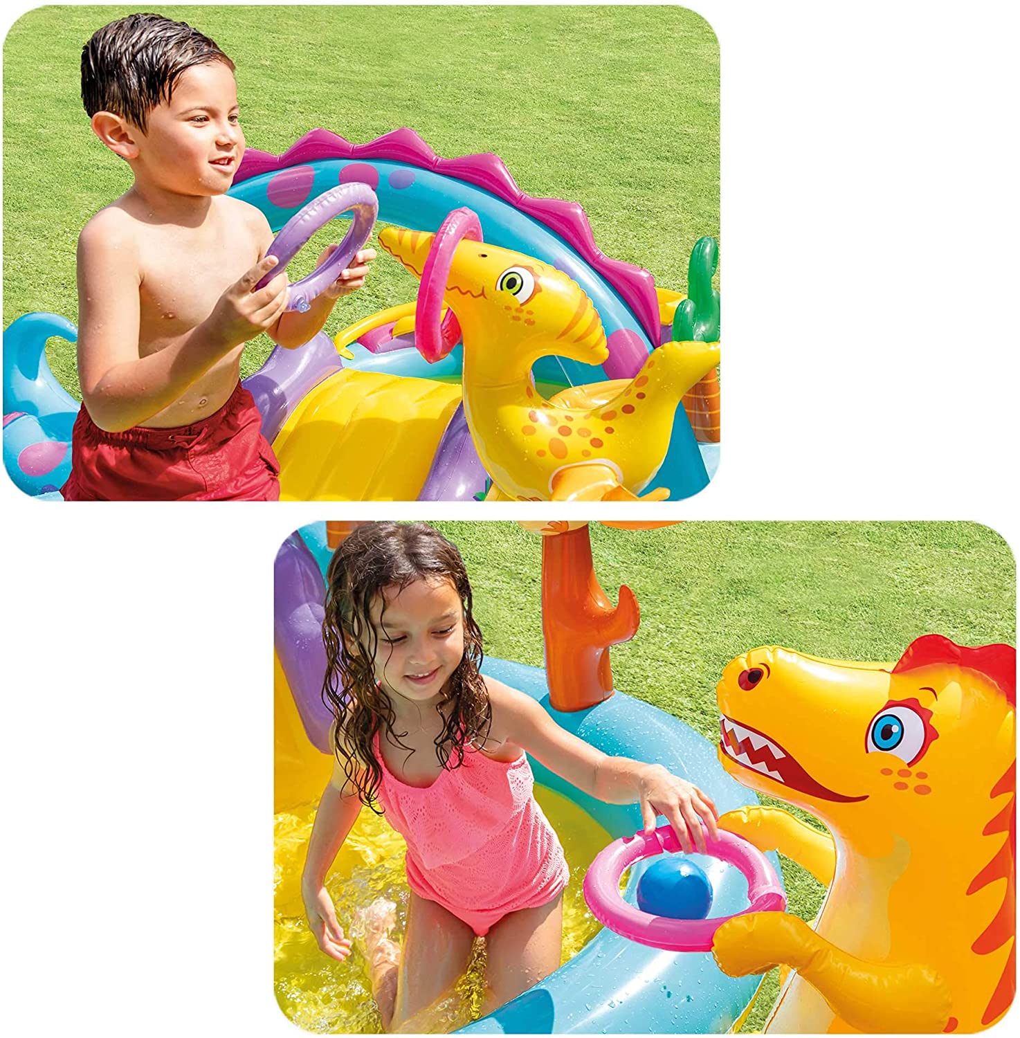 Intex Dino Land Play Center Pool ( 9ft 11in L X 7ft 6in W X 3ft 8in H ) - 57135