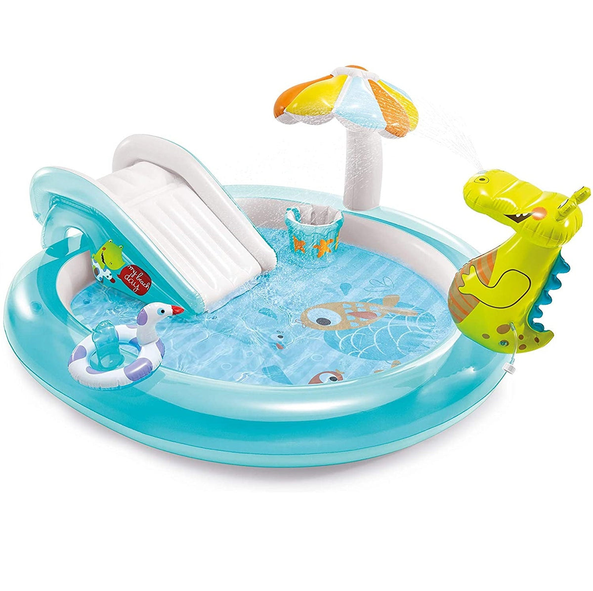 Intex Gator Play Center Fun Pool (6ft 7in L X 5ft 7in W X 2ft 9in H )- 57165