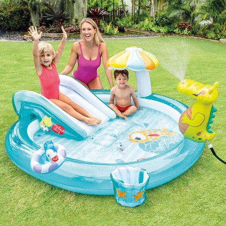 Intex Gator Play Center Fun Pool (6ft 7in L X 5ft 7in W X 2ft 9in H )- 57165