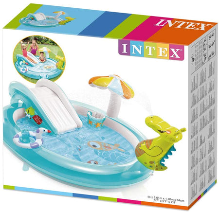 Intex Gator Play Center Fun Pool (6ft 7in L X 5ft 7in W X 2ft 9in H )- 57165