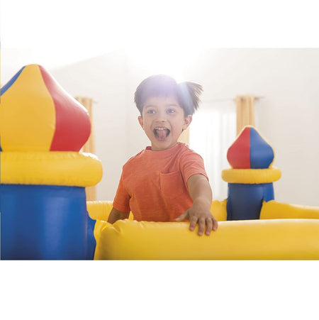 Intex Jump-O-Lene Castle Bouncer/ Jumping Castle (175 cm x 175 cm x 135 cm) - 48259