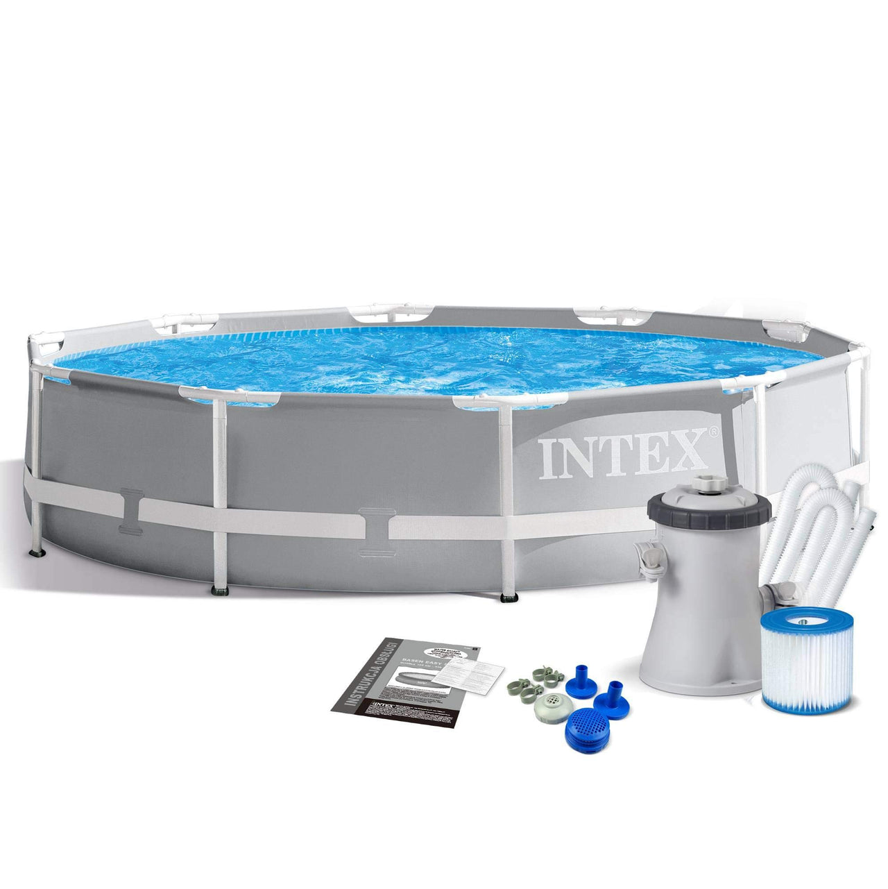 Intex Prism Frame With Water Filter Pump "H" Type ( 10 ft x 30 in ) - 26700
