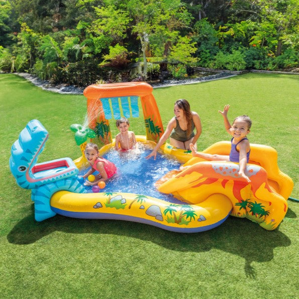 Intex Dinosaur Play Center Pool (8ft 2in X 6ft 3in X 3ft 7in ) - 57444
