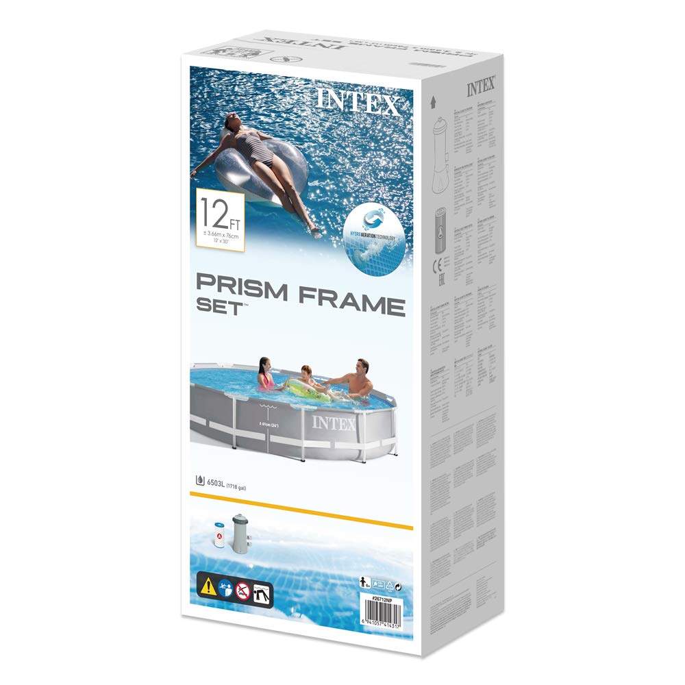 Intex Prism Frame Pool With Water Filter Pump ( 12 ft x 30 in ) - 26710