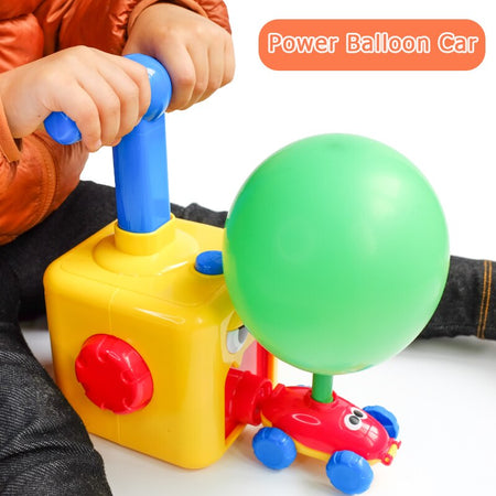 Air Powered Hand Push Balloon Car