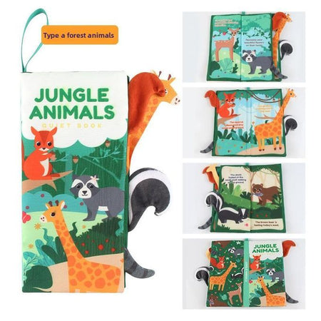Learning Soft Book for Toddlers | Baby 3D Cloth Book | Jungle Animals