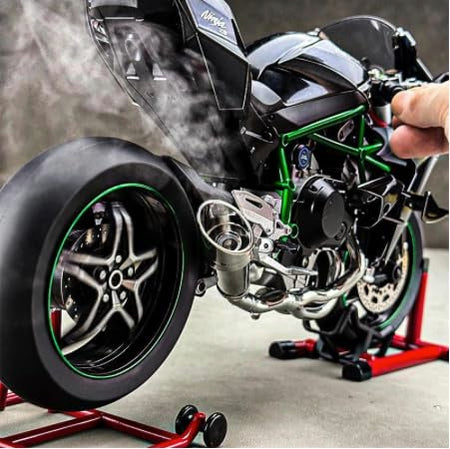 1:6 Scale Kawasaki Ninja H2R Diecast Bike With Smoke Effect