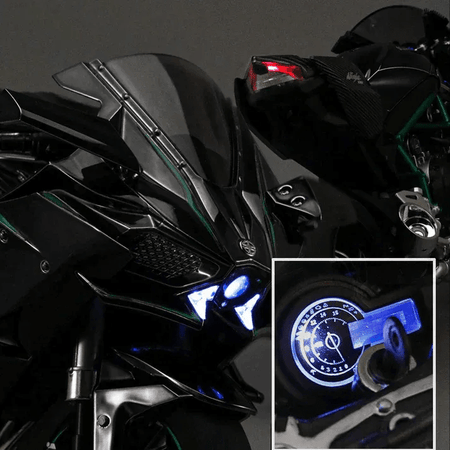 1:6 Scale Kawasaki Ninja H2R Diecast Bike With Smoke Effect