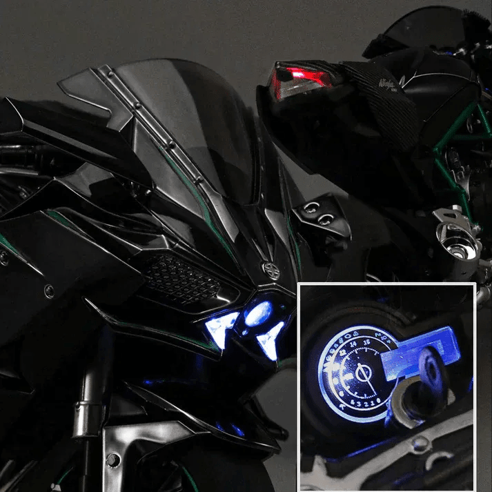 1:6 Scale Kawasaki Ninja H2R Diecast Bike With Smoke Effect