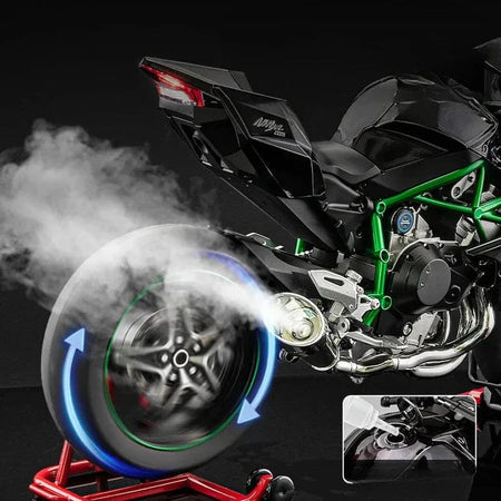 1:6 Scale Kawasaki Ninja H2R Diecast Bike With Smoke Effect