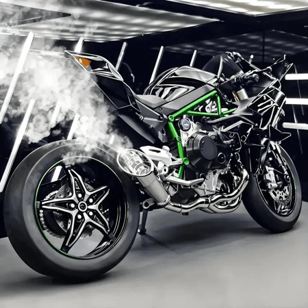 1:6 Scale Kawasaki Ninja H2R Diecast Bike With Smoke Effect
