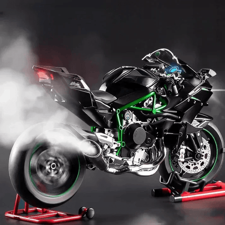 1:6 Scale Kawasaki Ninja H2R Diecast Bike With Smoke Effect