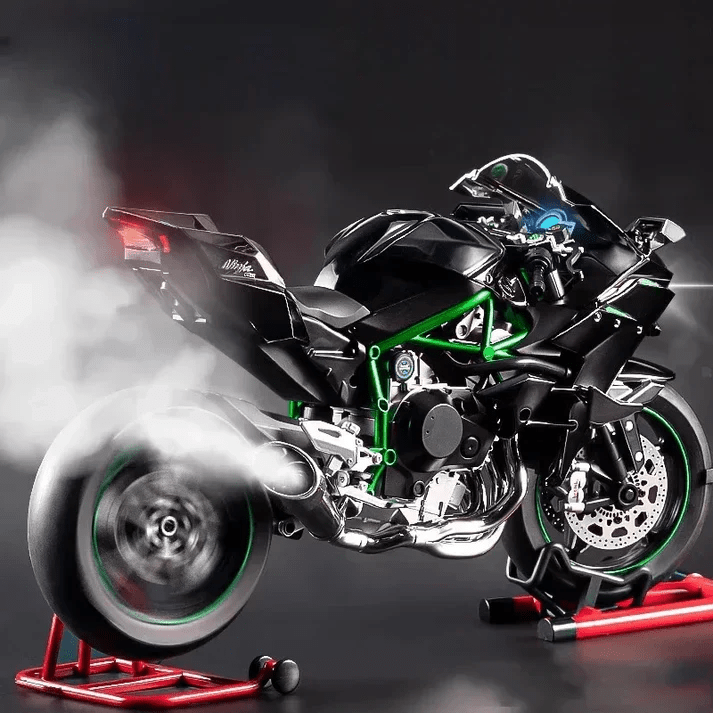 1:6 Scale Kawasaki Ninja H2R Diecast Bike With Smoke Effect