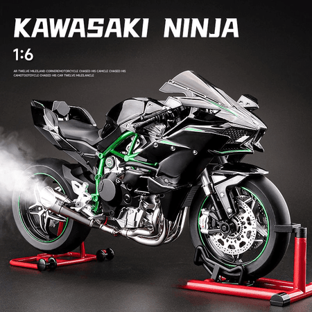 1:6 Scale Kawasaki Ninja H2R Diecast Bike With Smoke Effect