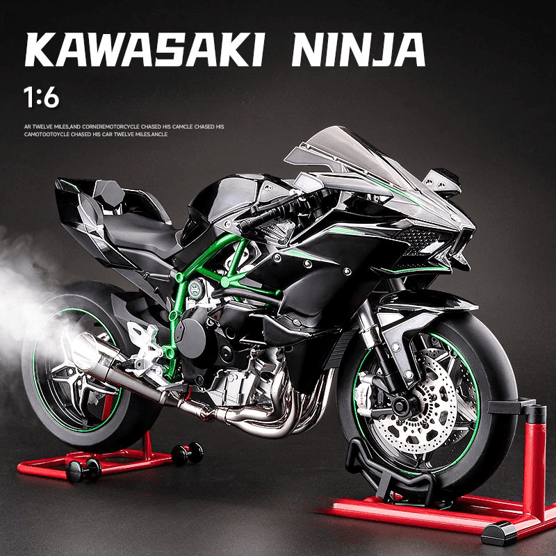 1:6 Scale Kawasaki Ninja H2R Diecast Bike With Smoke Effect