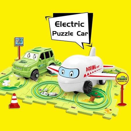 Kids Electric Track Toy Set 25 Pieces Jigsaw Puzzle
