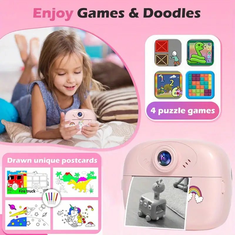 Kids Instant Print Camera (Thermal Printing Camera)
