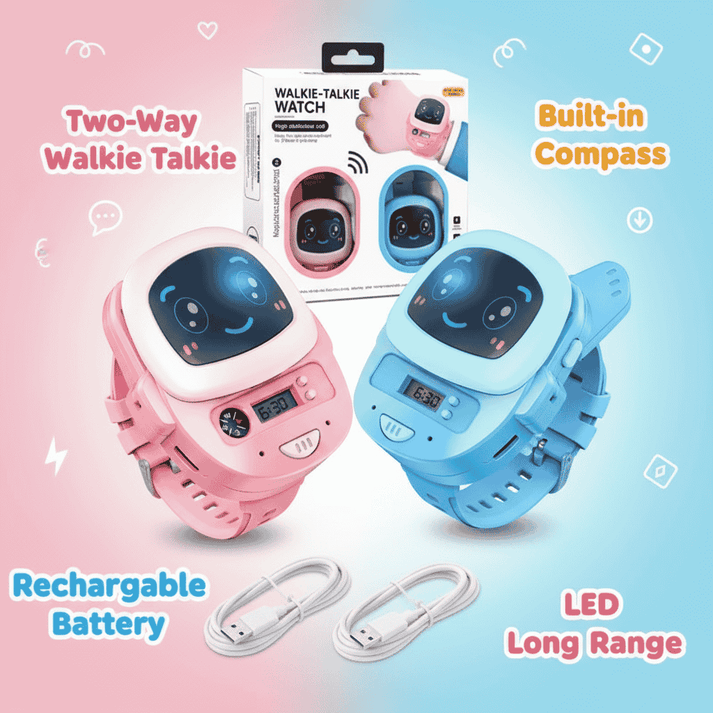 Kids Smart Digital Walkie Talkie Watch (Pack of 2)