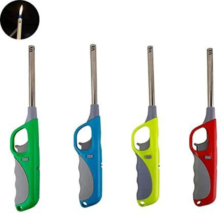 Silk Road Refillable Metal Gas Lighter with Gas Refill (Multicolor) image 4