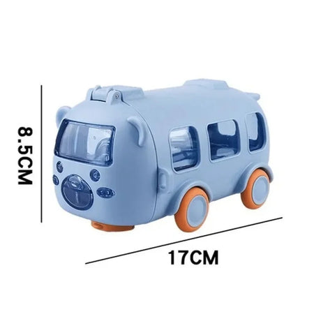 LUSQI Kids Bus Shaped Cute Bear Bottle 500 ML