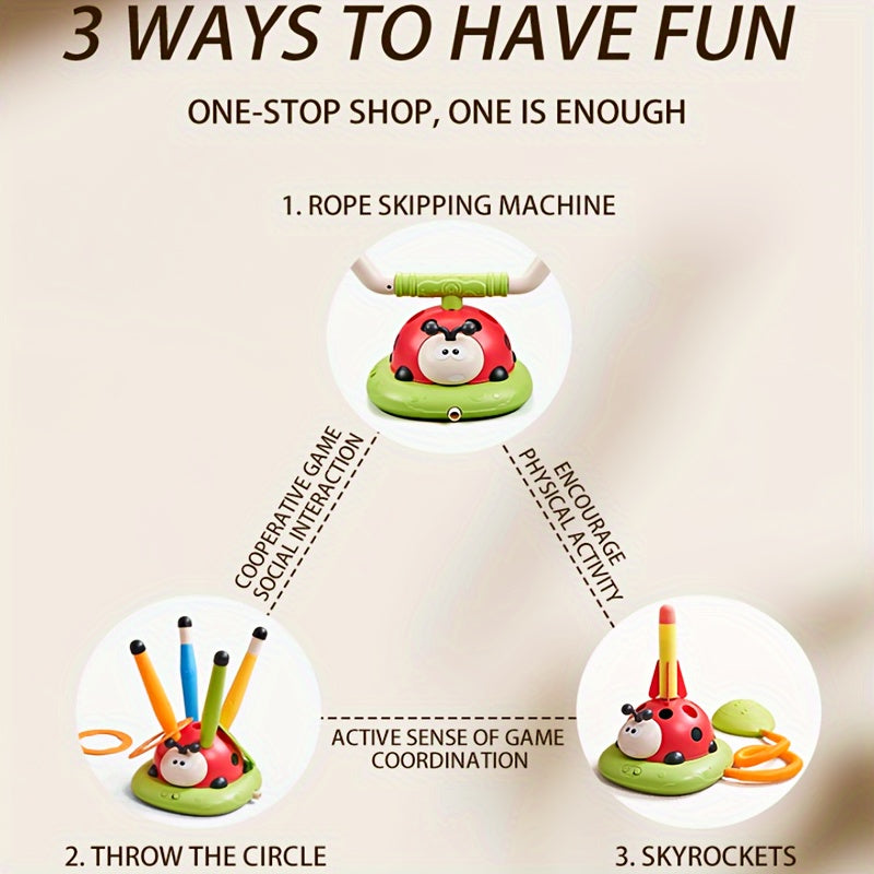 3 in 1 Ladybug Exercise Splint Jumping Machine