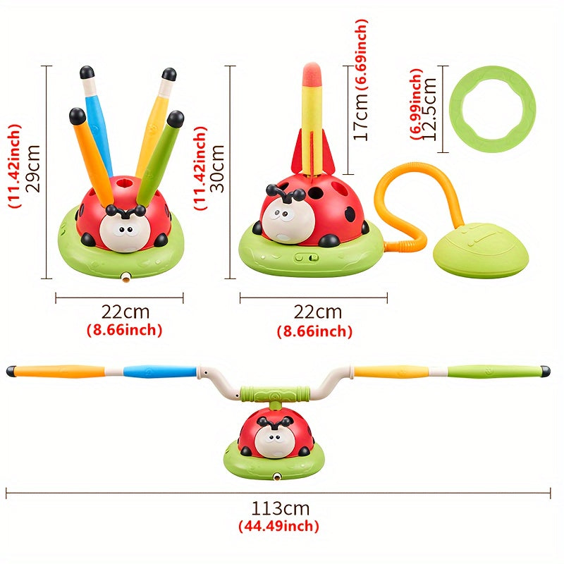 3 in 1 Ladybug Exercise Splint Jumping Machine