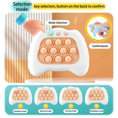 Light-Up Squeeze Poppet Sensory Push Pop Bubble Toy