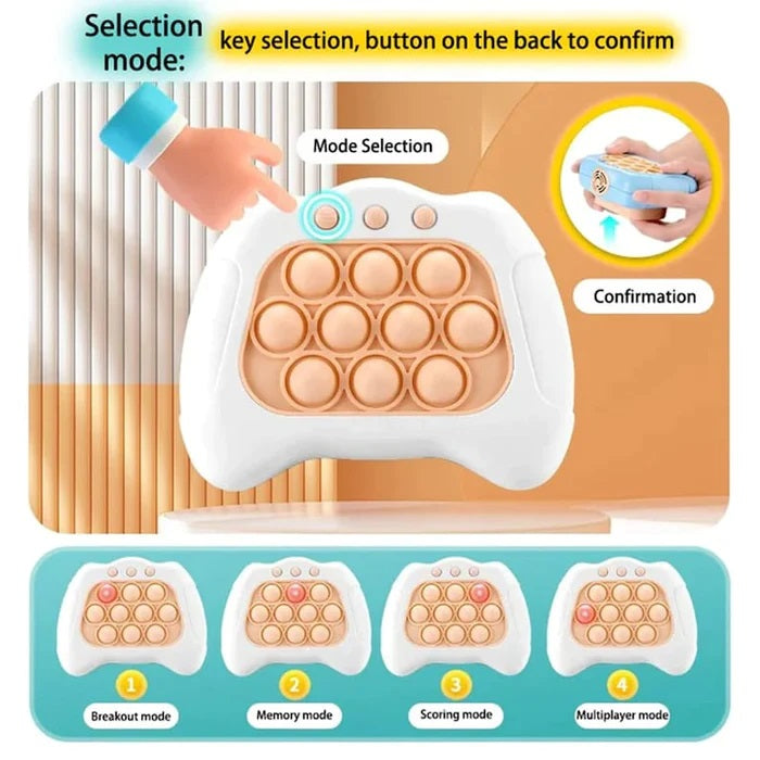 Light-Up Squeeze Poppet Sensory Push Pop Bubble Toy