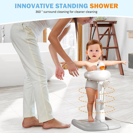 Lovely Duck Bathing Station Helper for Safe Toddler Shower