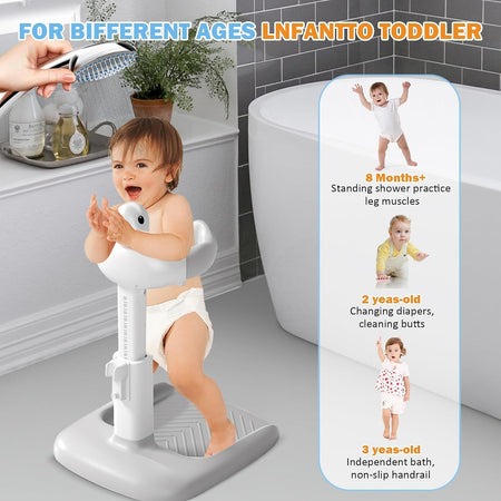 Lovely Duck Bathing Station Helper for Safe Toddler Shower