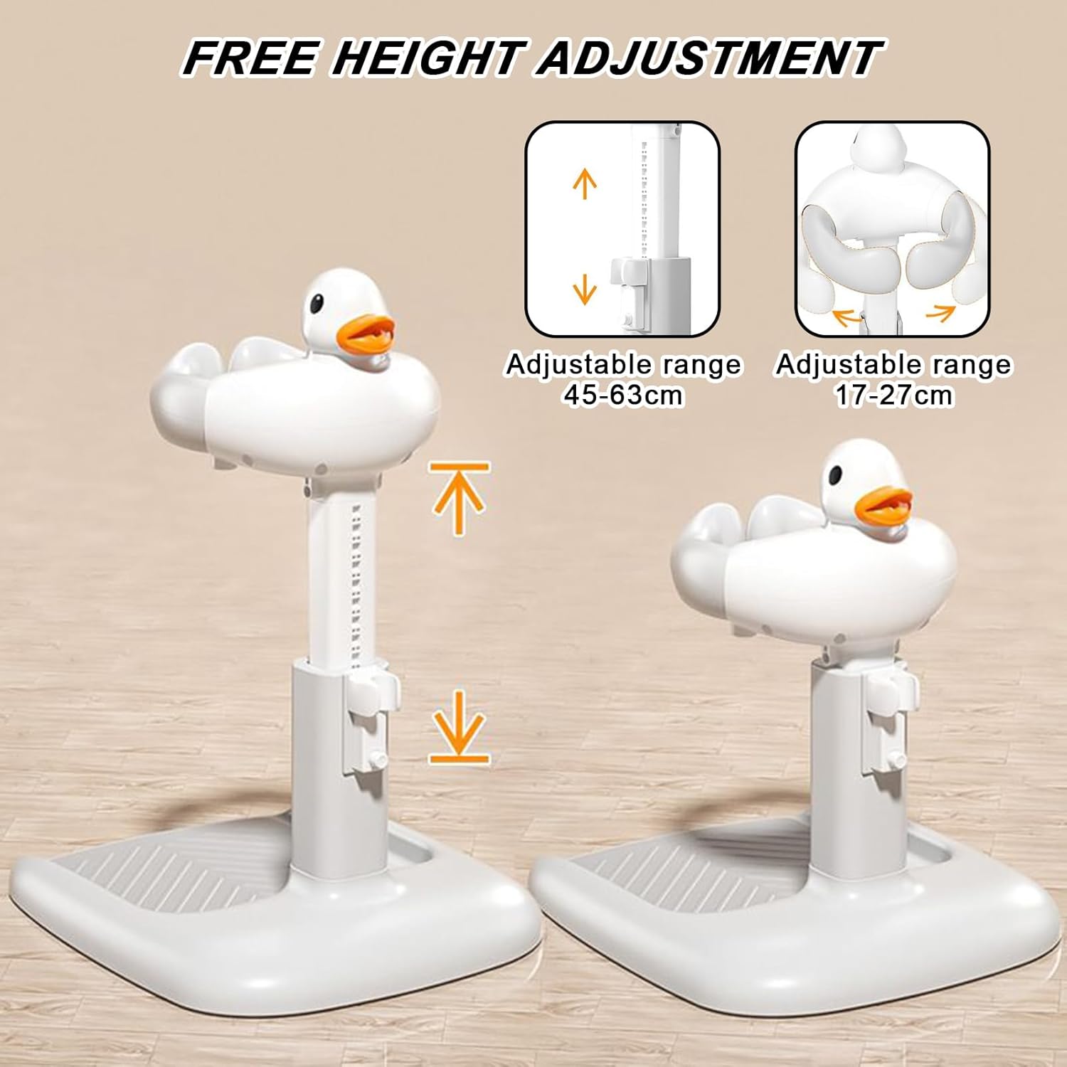 Lovely Duck Bathing Station Helper for Safe Toddler Shower