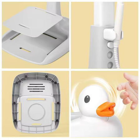 Lovely Duck Bathing Station Helper for Safe Toddler Shower