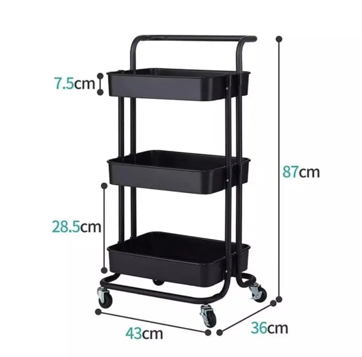 TROLLEY CART WITH WHEELS