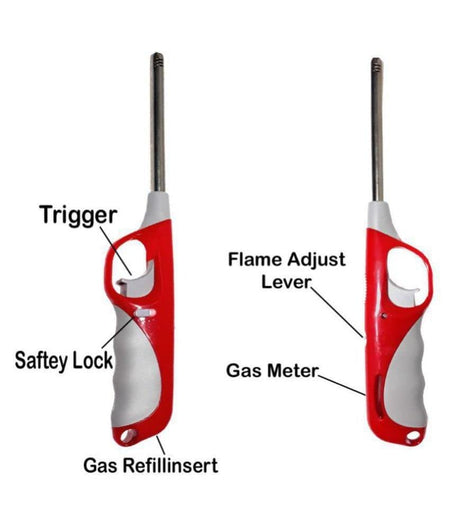 Silk Road Refillable Metal Gas Lighter with Gas Refill (Multicolor) image 3