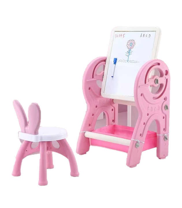 Infantes Kids Multipurpose Easel Chair Set Pink