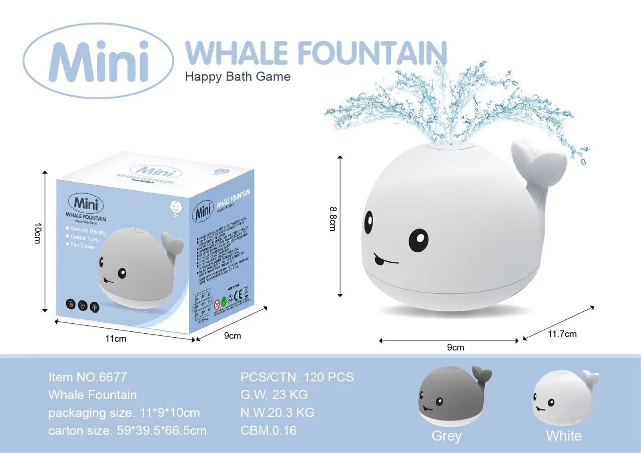 Infantes Whale Fountain - Happy Bath Game