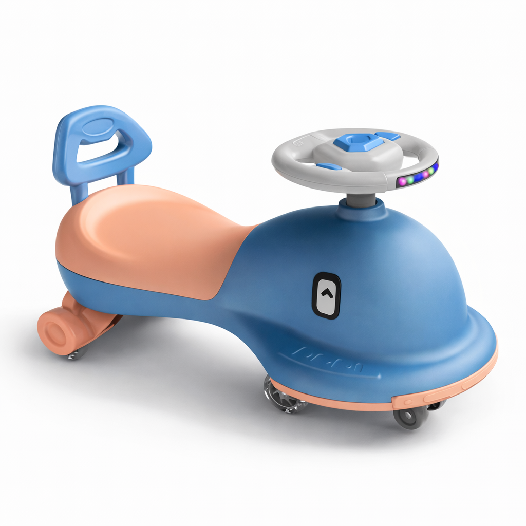 Infantes Kids Auto Ride on Blue & Peach