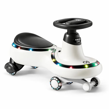 Infantes Kids Auto Ride on White & Black
