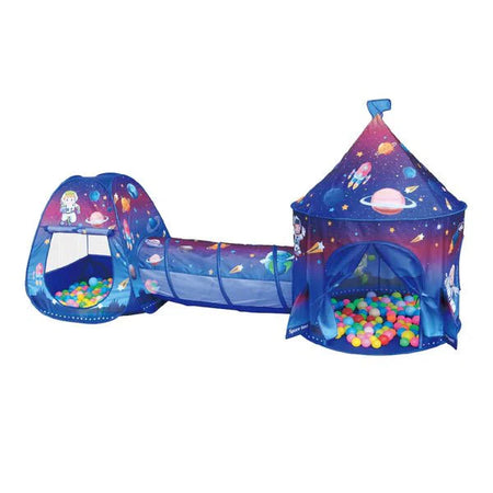 3 in 1 Space Castle Tent House For Kids + Free 50 Balls 3034