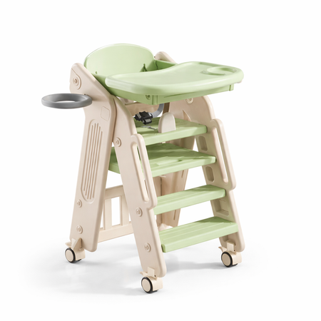 Infantes Baby Foldable Ladder Feeding Highchair Green
